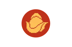 Pixelated Rocket Logo - pixel art - Lossless PNG