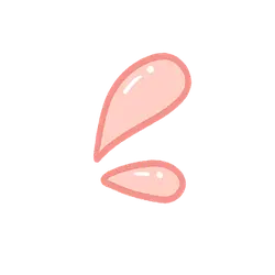 Pink Water Drops - pink - PNG Images