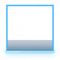 Blue Glowing Rectangle Frame - Free Download PNG