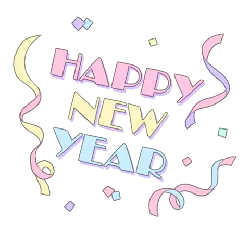 Happy New Year - greeting - Highly Rated PNG