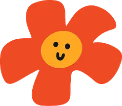 Smiling Flower - happy - High Resolution PNG