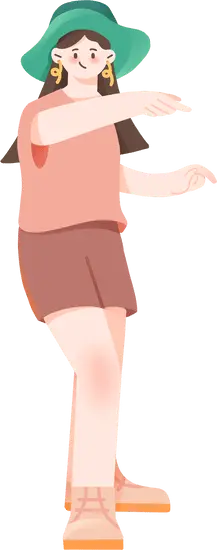 Cartoon Character with Hat - hat - High Quality PNG