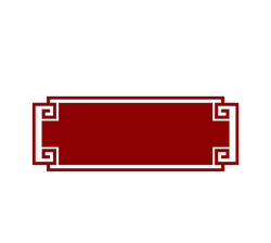 Red Rectangle Frame - decorative element - Transparent Layer PNG
