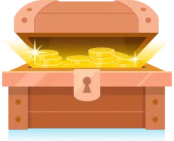 Treasure Chest - glowing - PNG