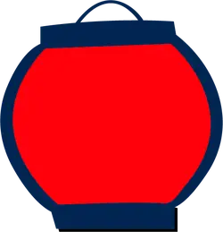 Lantern - blue - No Background PNG