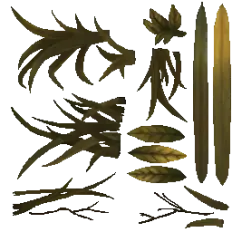 Golden Plant Elements - leaves - No Watermark PNG