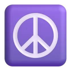 Peace Symbol - purple - PNG Images