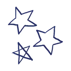 Stars - outline - Transparent Background PNG