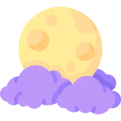 Moon and Clouds - sky - Transparent Layer PNG