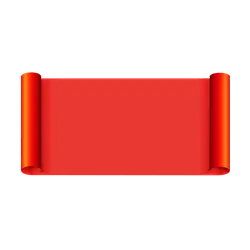 Red Scroll - red - Free PNG
