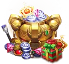 Gold Chest - gold coins - High Resolution PNG