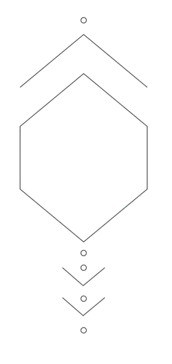 Hexagon Pattern - symmetrical - PNG