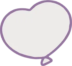 Heart-shaped Balloon - blank - Free PNG