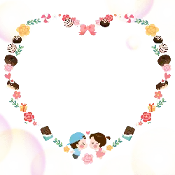 Heart-shaped Candy Frame - romance - High Resolution PNG