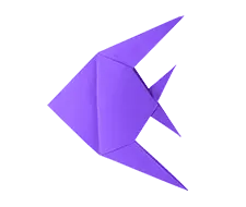 Origami Fish - artwork - No Background PNG