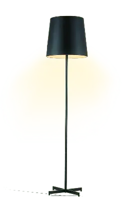 Black Floor Lamp - home - Lossless PNG