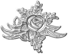 Rose - black and white - PNG Images