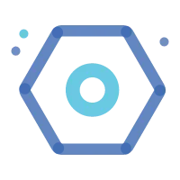 Blue Hexagon Logo - High Quality PNG