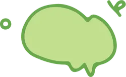 Green Speech Bubble - emoji - Transparent Background PNG