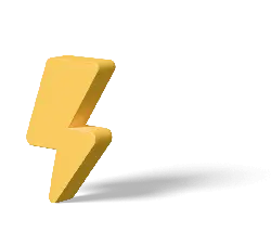 Lightning Bolt Symbol - icon - logo - No Background PNG