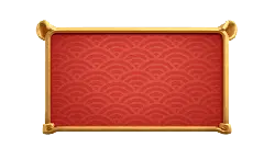 Gold Frame Red Background Decorative Board - red - Transparent Background PNG
