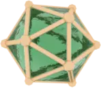 Truncated Icosahedron - green - No Background PNG