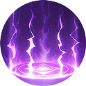 Purple Lightning Energy Circle - magic - High Resolution PNG