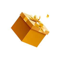 Golden Gift Box - Popular Download PNG