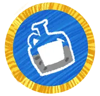 Blue Bottle Badge - logo - High Resolution PNG