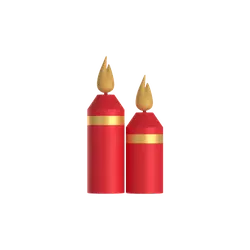 Red Candles - holiday - Free PNG