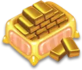 Gold Bars - mineral - High Resolution PNG
