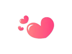 Pink Heart Pattern - simple - PNG