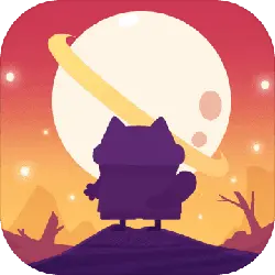 Purple Cat - night - High Resolution PNG