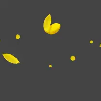 Yellow Butterfly - nature - Curated PNG
