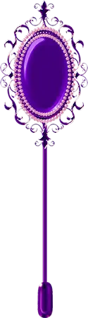Purple Hand Mirror - mirror - High Resolution PNG