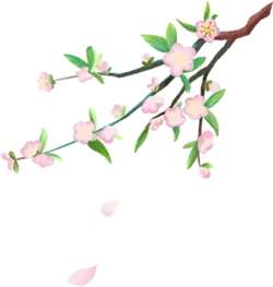 Peach Blossom Branch - nature - Highly Rated PNG