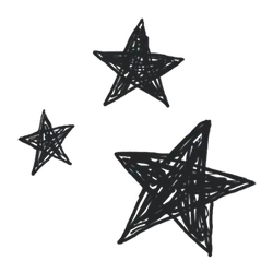 Stars - lines - Transparent Layer PNG