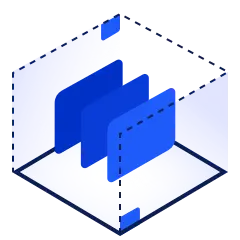 Blue Cubes - graphic design - PNG