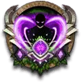 Mystic Purple Heart Badge - mystic - No Background PNG