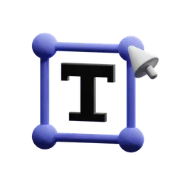 Blue Frame Letter T - logo - PNG