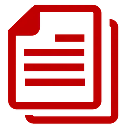 Document Icon - icon - red - PNG