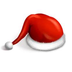 Santa Hat - festival - red - PNG