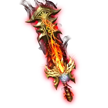 Flaming Sword - power - weapon - No Background PNG