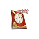 Red Clock - red - PNG Images