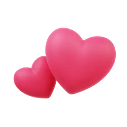 Pink Heart - romance - gift - Transparent Background PNG
