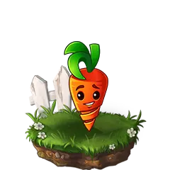 Smiling Carrot - grass - PNG