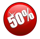 50% off - price reduction - Free PNG