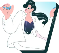 Woman in Suit - technology - No Background PNG