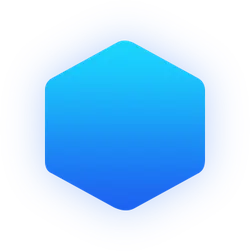 Blue Hexagon - modern art - PNG Images