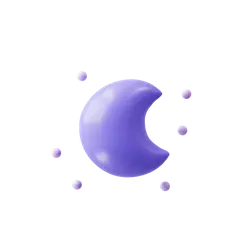 Purple Moon - purple - Free PNG